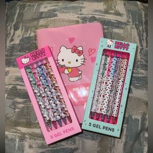 Hello Kitty Notebooks and Pens ! 💜